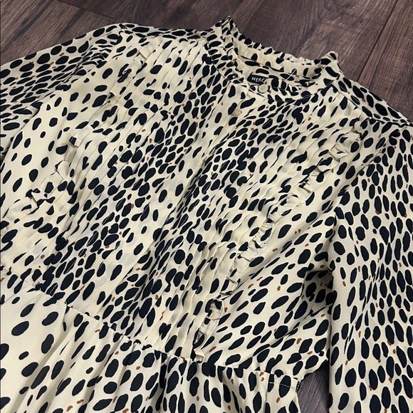 J.Crew Mercantile Animal Print Tiered Dress Women’s Size 6 36” Length - Picture 3 of 6